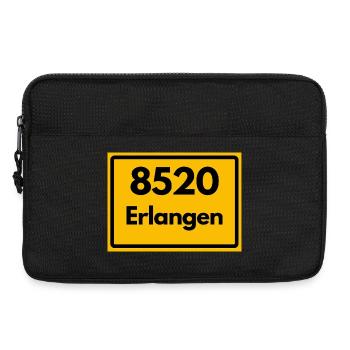 ALTE POSTLEITZAHL PLZ RETRO 8520 ERLANGEN HEIMAT - Laptoptasche 13" - Schwarz - Vorne