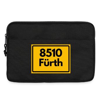 ALTE POSTLEITZAHL PLZ RETRO 8510 FÜRTH HEIMATSTOLZ - Laptoptasche 13" - Schwarz - Vorne