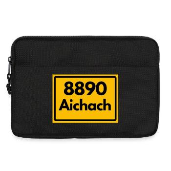 ALTE POSTLEITZAHL PLZ RETRO 8890 AICHACH HEIMAT - Laptoptasche 13" - Schwarz - Vorne