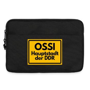 OSSI Hauptstadt der DDR Design, lustig, Homage  - Laptoptasche 13" - Schwarz - Vorne