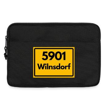 ALTE POSTLEITZAHL PLZ RETRO 5901 WILNSDORF HEIMAT - Laptoptasche 13" - Schwarz - Vorne