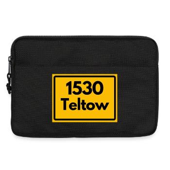 OLD POSTCODE POSTCODE RETRO 1530 TELTOW HEIMAT - Laptop bag 13" - black - Front