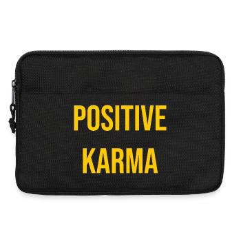 Positive Karma _ Gift for Optimists - Laptop bag 13" - black - Front