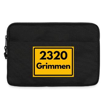 OLD POSTCODE POSTCODE RETRO 2320 GRIMMEN HEIMAT - Laptop bag 13" - black - Front