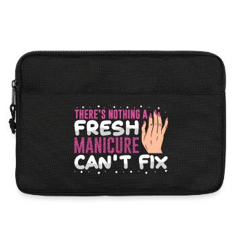 Nageldesigner Nageldesignerin Kosmetik Nagelstudio - Laptoptasche 13" - Schwarz - Vorne