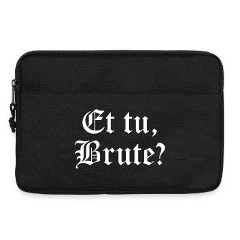 Et tu, Brute? Gothic Quote Tee - Laptop bag 13" - black - Front