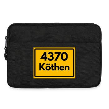 ALTE POSTLEITZAHL PLZ 4370 KÖTHEN HEIMATSTOLZ - Laptoptasche 13" - Schwarz - Vorne