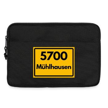 ALTE POSTLEITZAHL 5700 MÜHLHAUSEN HEIMATSTOLZ - Laptoptasche 13" - Schwarz - Vorne