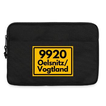 ALTE POSTLEITZAHL 9920 OELSNITZ/VOGTLAND SACHSEN - Laptoptasche 13" - Schwarz - Vorne
