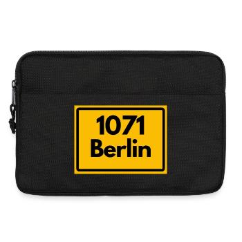 ALTE POSTLEITZAHL PLZ BERLIN 1071 BERLIN OSTALGIE - Laptoptasche 13" - Schwarz - Vorne