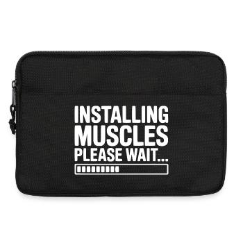 Muskeln werden installiert, bitte warten Sie... - Laptoptasche 13" - Schwarz - Vorne