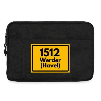 ALTE POSTLEITZAHL 1512 WERDER (HAVEL) BRANDENBURG - Laptoptasche 13" - Schwarz - Vorne