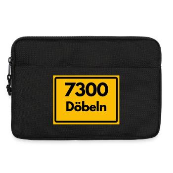 ALTE POSTLEITZAHL 7300 PLZ 04720 DÖBELN SACHSEN - Laptoptasche 13" - Schwarz - Vorne