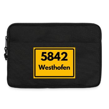 OLD POSTCODE 5842 ZIP 58239 WESTHOFEN NRW - Laptop bag 13" - black - Front