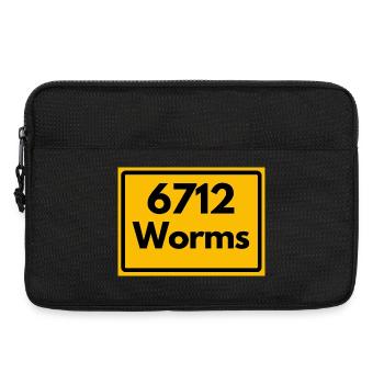 OLD POSTCODE 6712 ZIP 67547 WORMS RP - Laptop bag 13" - black - Front