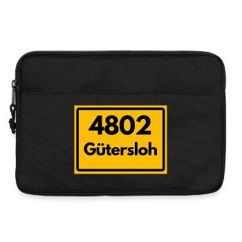 ALTE POSTLEITZAHL 4802 PLZ 33330 GÜTERSLOH NRW - Laptoptasche 13" - Schwarz - Vorne