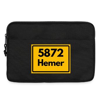 OLD POSTCODE 5872 ZIP 58675 HEMER NRW - Laptop bag 13" - black - Front