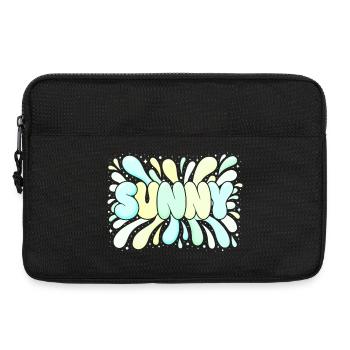 Bright Pastel Sun - Laptop bag 13" - black - Front