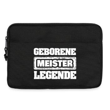 Meister als Legende - Laptoptasche 13" - Schwarz - Vorne