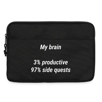 Mein Gehirn: Nebenquests - Laptoptasche 13" - Schwarz - Vorne