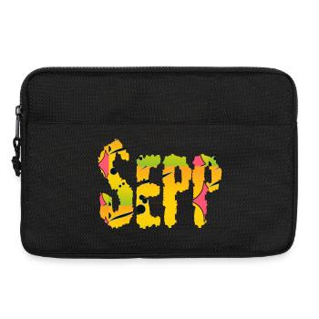 Prénom Sepp - Sacoche pour ordinateur portable 13 pouces - noir - Devant