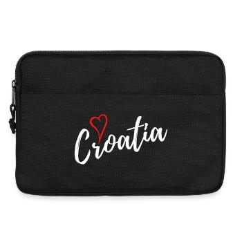 Croatia with Heart - white edition - Laptoptasche 13" - Schwarz - Vorne