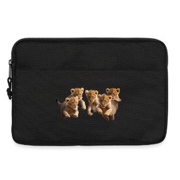 Les chatons sont de bonne humeur - Sacoche pour ordinateur portable 13 pouces - noir - Devant