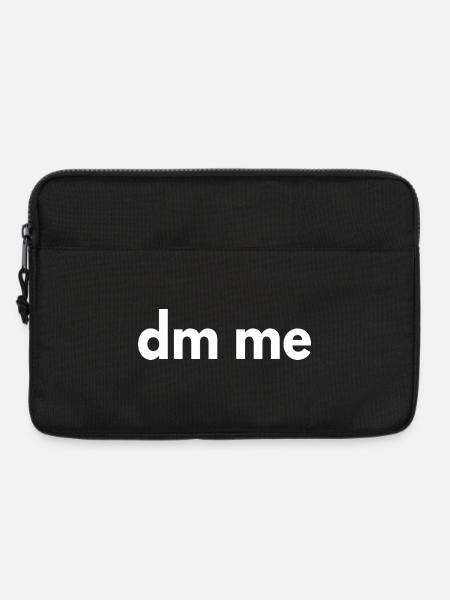 Schreib mir eine DM - Laptoptasche 13" - Schwarz