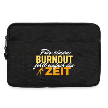 Burnout Zeitdruck - Zeit rennt - Laptoptasche 13" - Schwarz - Vorne