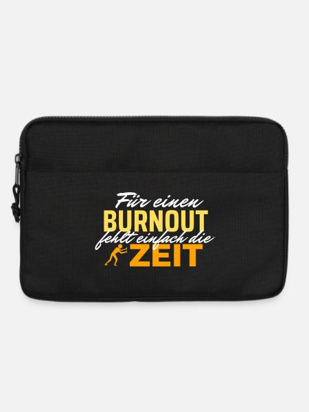 Burnout Zeitdruck - Zeit rennt - Laptoptasche 13" - Schwarz