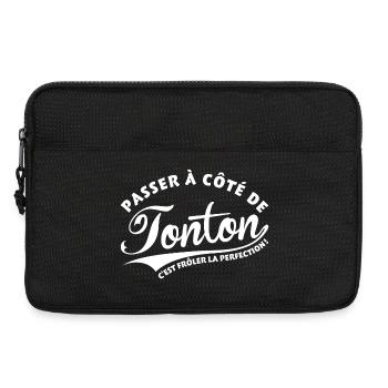 Tonton perfection - Sacoche pour ordinateur portable 13 pouces - noir - Devant