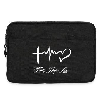 Faith Hope Love Faith Hope Love pour tout le monde! - Sacoche pour ordinateur portable 13 pouces - noir - Devant
