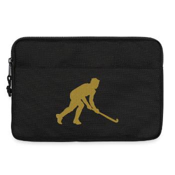 Gold Unihockey - Laptoptasche 13" - Schwarz - Vorne