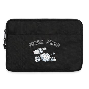 Poodle Power - Laptoptasche 13" - Schwarz - Vorne