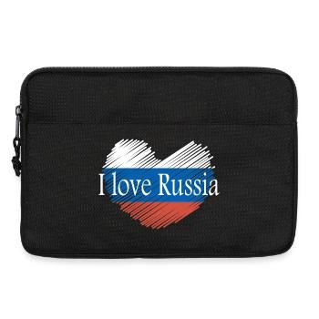 I love Russia - Laptop bag 13" - black - Front