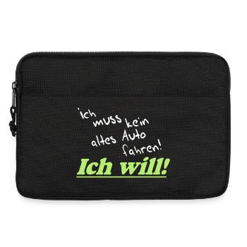 Auto Tuning Schrauber Kult Shirt, Altes Auto (25) - Laptoptasche 13" - Schwarz - Vorne