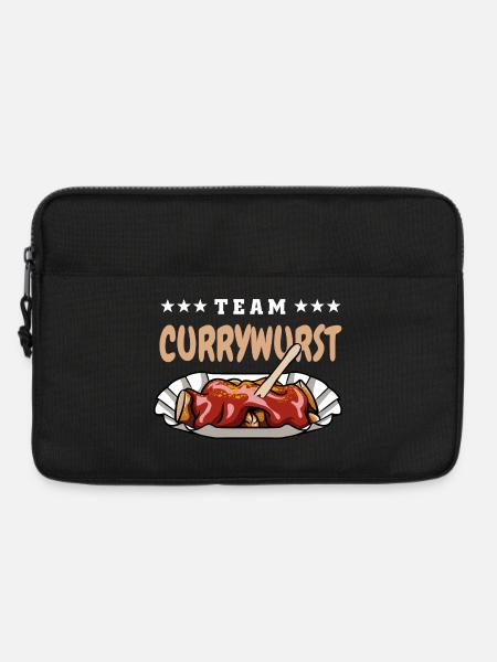 Team Currywurst - Fast Food Fan - Wurst Kult - Laptoptasche 13" - Schwarz