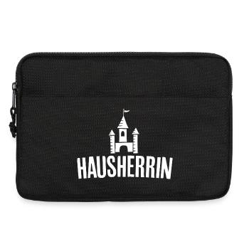 Hausherrin für Hausbesitzer Hausbau Bauherrin - Laptoptasche 13" - Schwarz - Vorne
