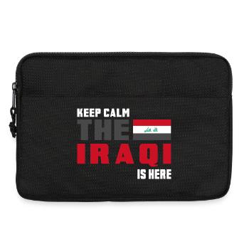 Keep Calm Iraq flag design - Laptop bag 13" - black - Front