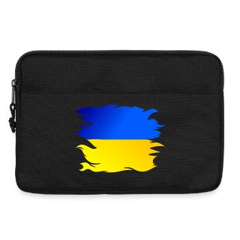 Drapeau de l’Ukraine Drapeau - Sacoche pour ordinateur portable 13 pouces - noir - Devant