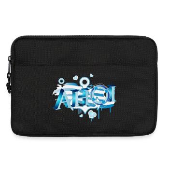 maritime sailor's greeting lettering Ahoi Graffiti - Laptop bag 13" - black - Front