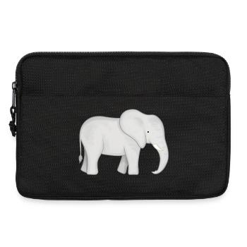 Bébé éléphant - Sacoche pour ordinateur portable 13 pouces - noir - Devant
