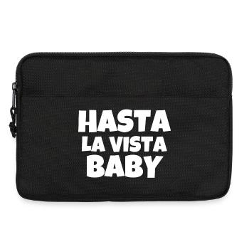 hasta la vista baby, film, cinéma - Sacoche pour ordinateur portable 13 pouces - noir - Devant