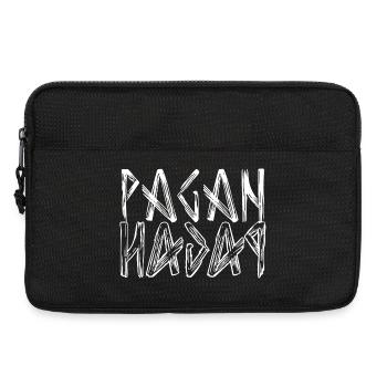 Logo de lettrage païen - Sacoche pour ordinateur portable 13 pouces - noir - Devant