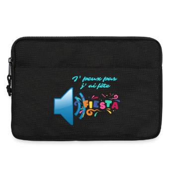 J' peux pas j'ai fete - Sacoche pour ordinateur portable 13 pouces - noir - Devant