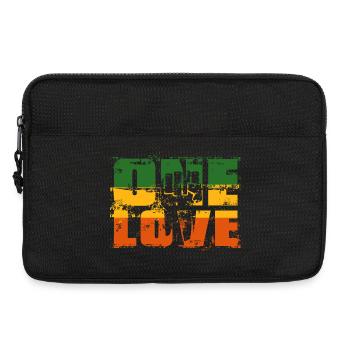 One Love Rastafari Banner - Laptop bag 13" - black - Front