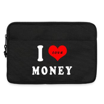 I love money - Laptop bag 13" - black - Front