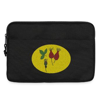 Cercle d’églantier - Sacoche pour ordinateur portable 13 pouces - noir - Devant