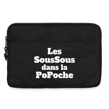 argent, gagner de l'argent, gagner au loto - Sacoche pour ordinateur portable 13 pouces - noir - Devant