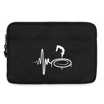 Trampolin Kind - Laptoptasche 13" - Schwarz - Vorne